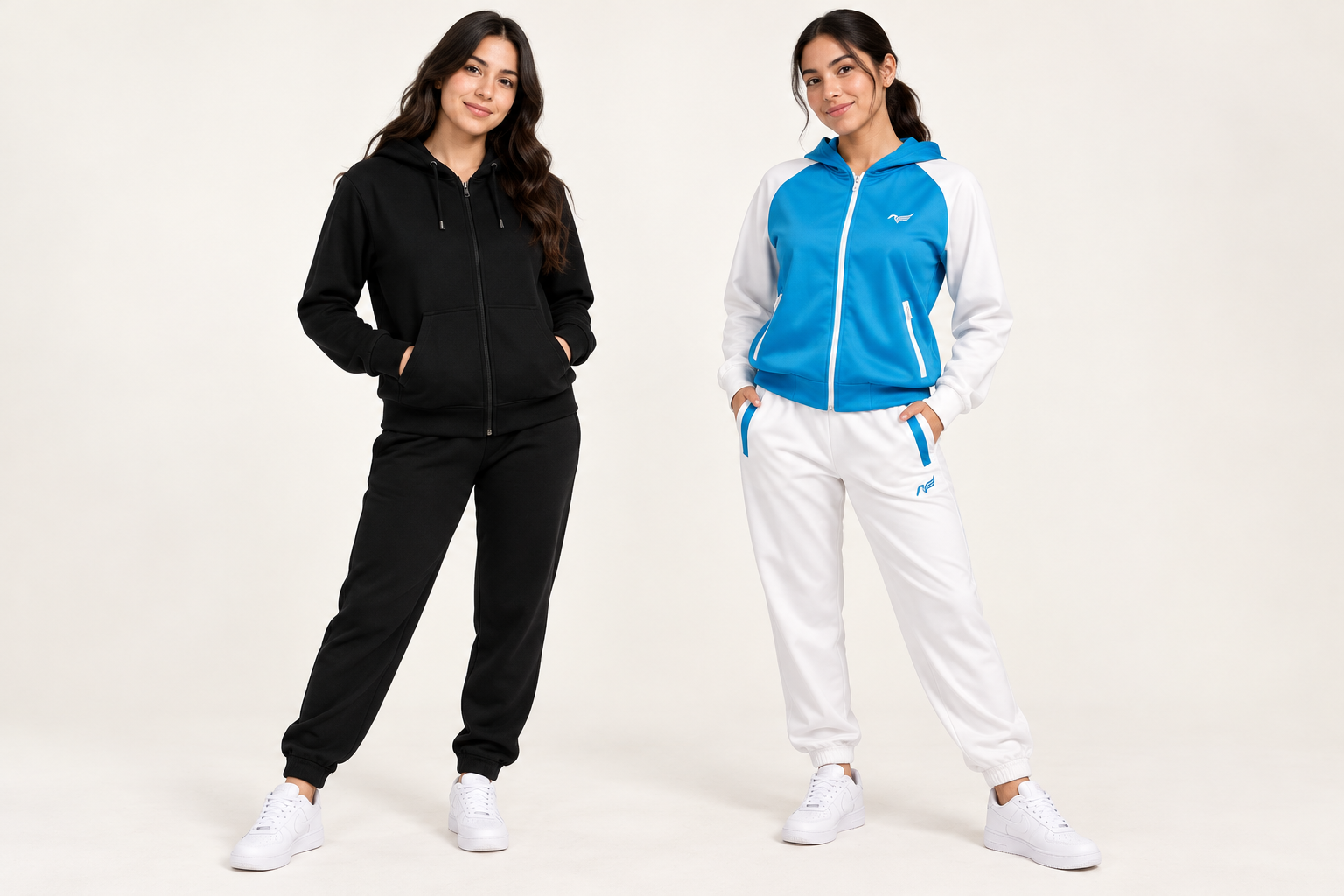 Modelos generados con IA basados en prendas diseñadas por Pegasus.