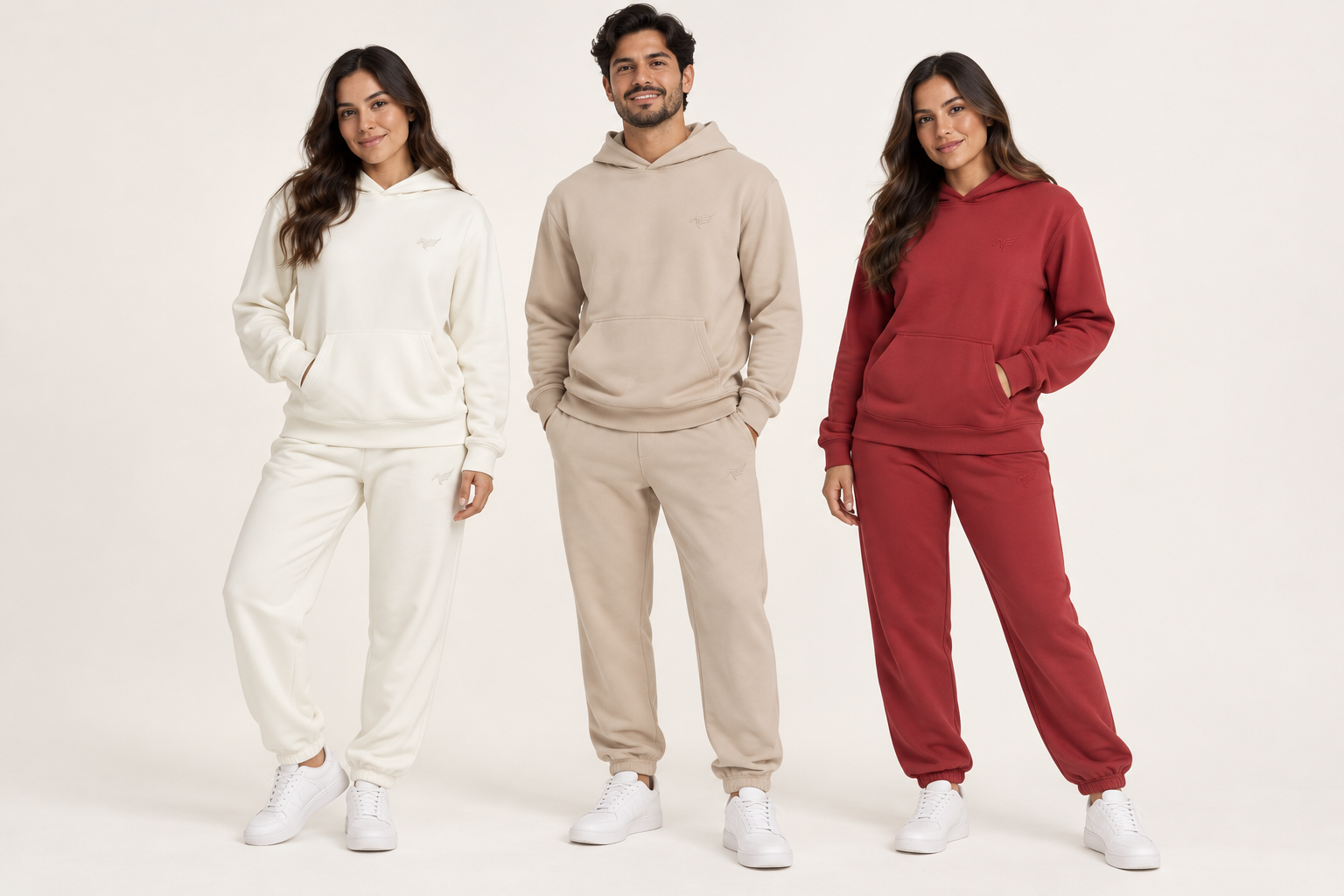 Modelos generados con IA basados en prendas diseñadas por Pegasus.